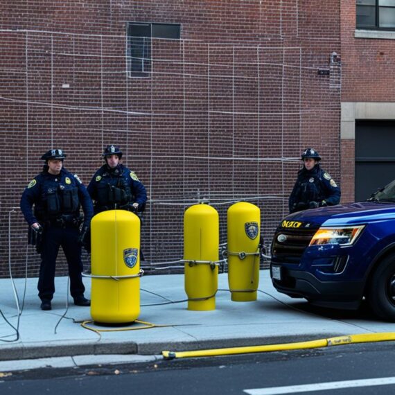 Potential explosive device found outside NYPD station house