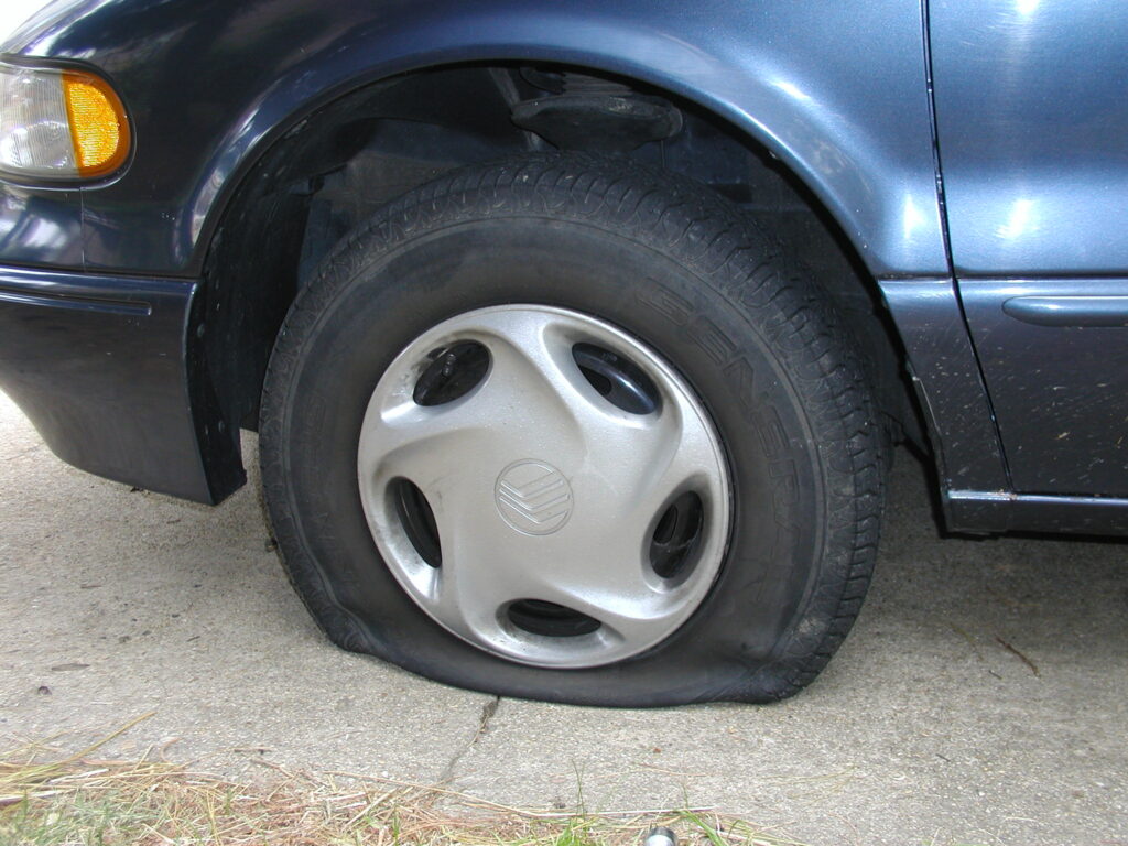 How to change a flat tire