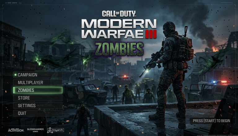 COD MW3 Zombies Title Screen