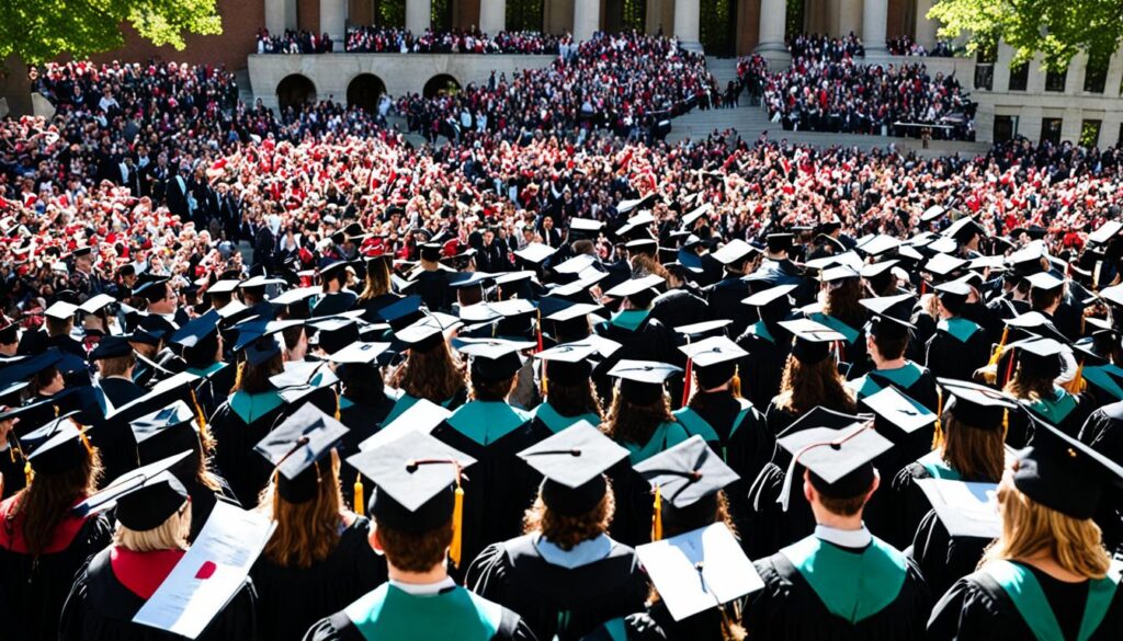 Group of graduates walk out of Harvard commencement chanting 'Free Palestine