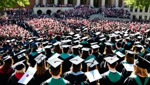 Group of graduates walk out of Harvard commencement chanting 'Free Palestine