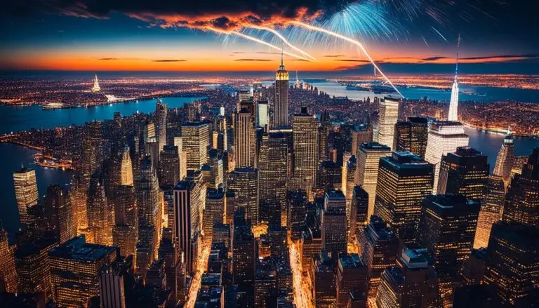Meteor Over NYC Skyline