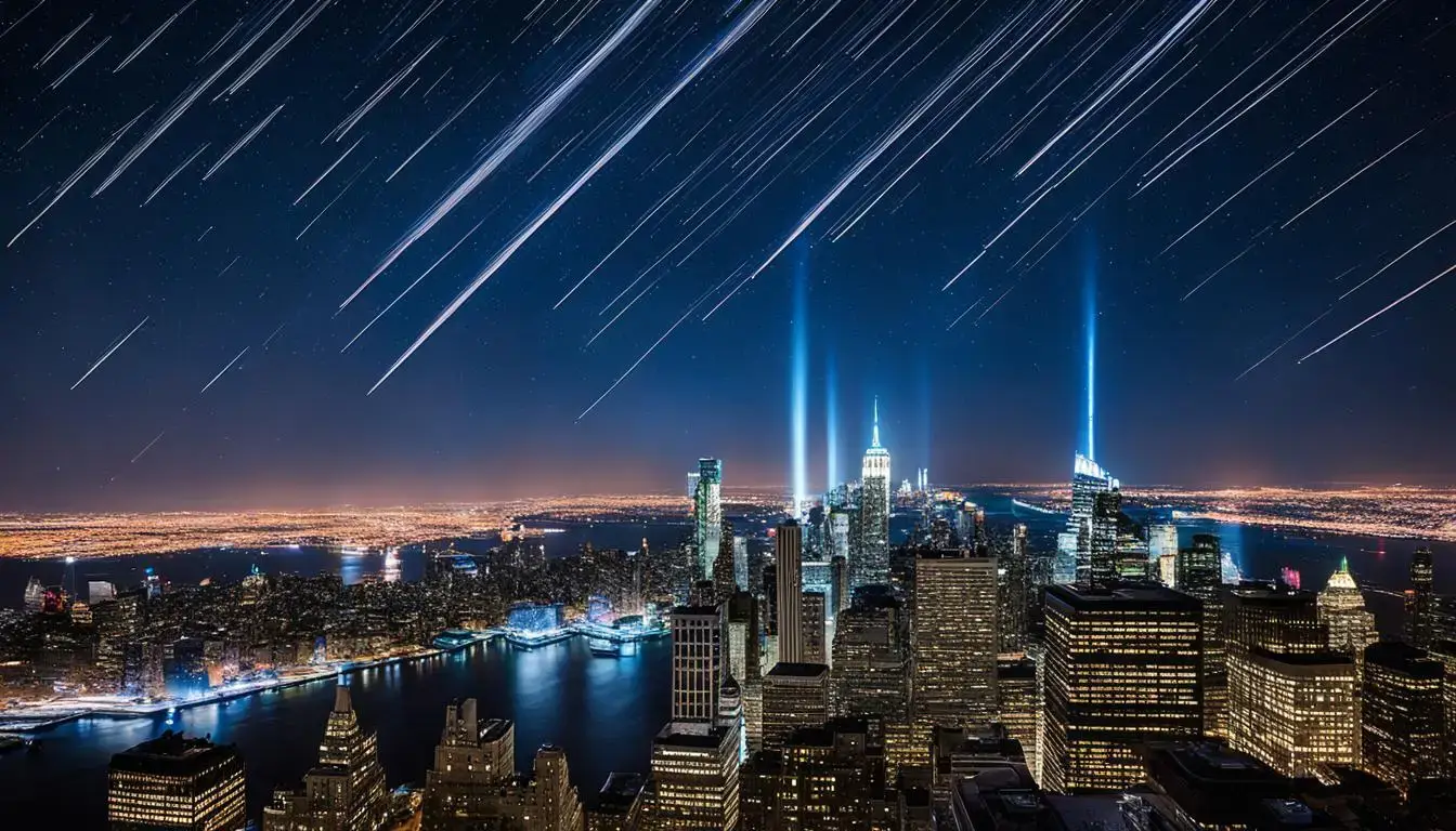 Meteor Over NYC Skyline
