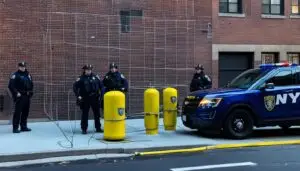 Potential explosive device found outside NYPD station house