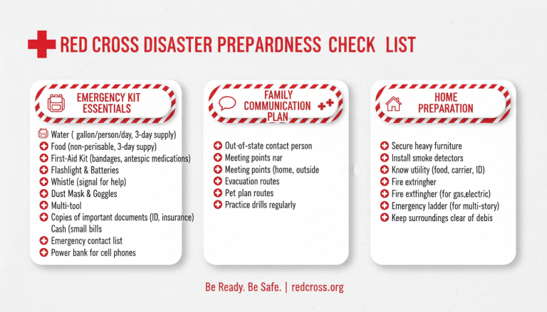 Red Cross Disaster Checklist