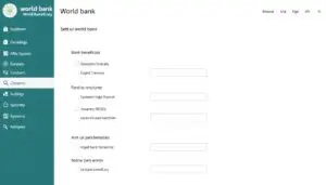 Setting up Bank Beneficiary