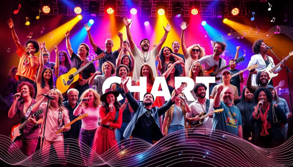 Music charts breakthrough artists