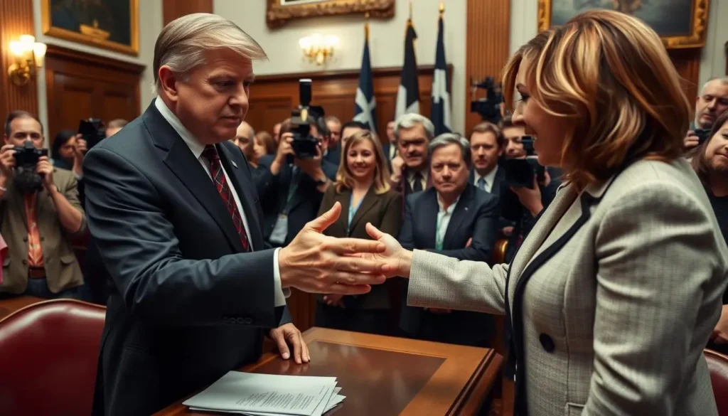Senator Fischer's Husband Refuses Handshake with VP Harris