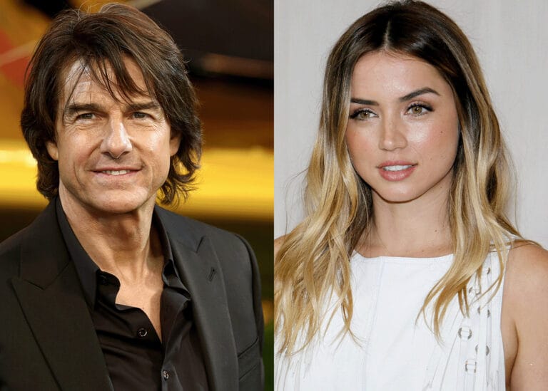 Anna De Armas and Tom Cruise