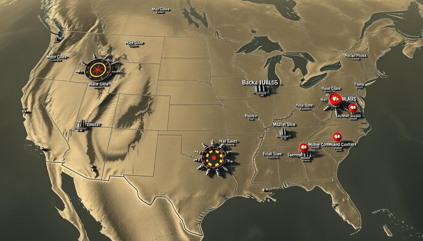 Vital Nuclear Strike Targets Across the United States