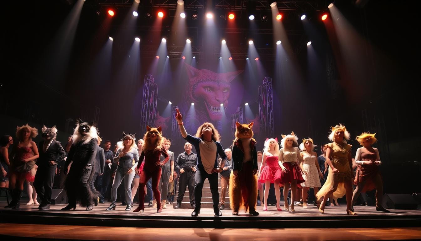 Contemporary performance of Cats musical based on T.S. Elliot's Old Possum's Book of Practical Cats The Life and Times of T.S. Elliot