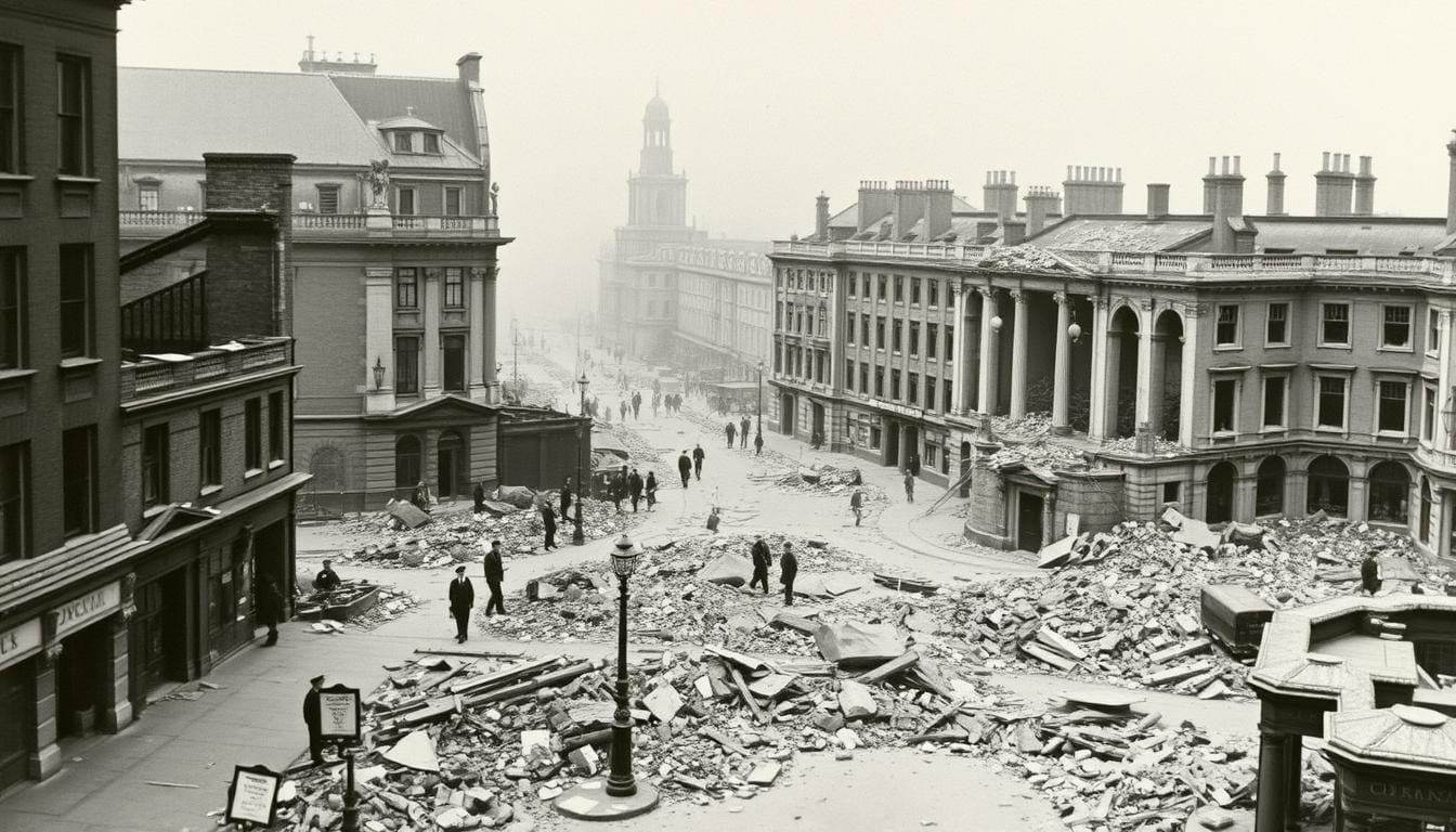 London after World War I bombing, the setting that influenced T.S. Elliot's The Waste Land The Life and Times of T.S. Elliot