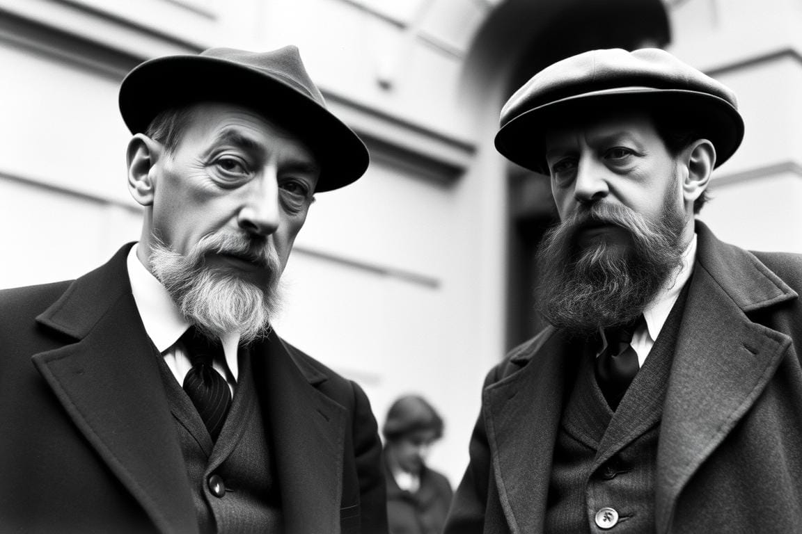 T.S. Elliot with Ezra Pound in London, influential meeting that shaped modernist poetry The Life and Times of T.S. Elliot
