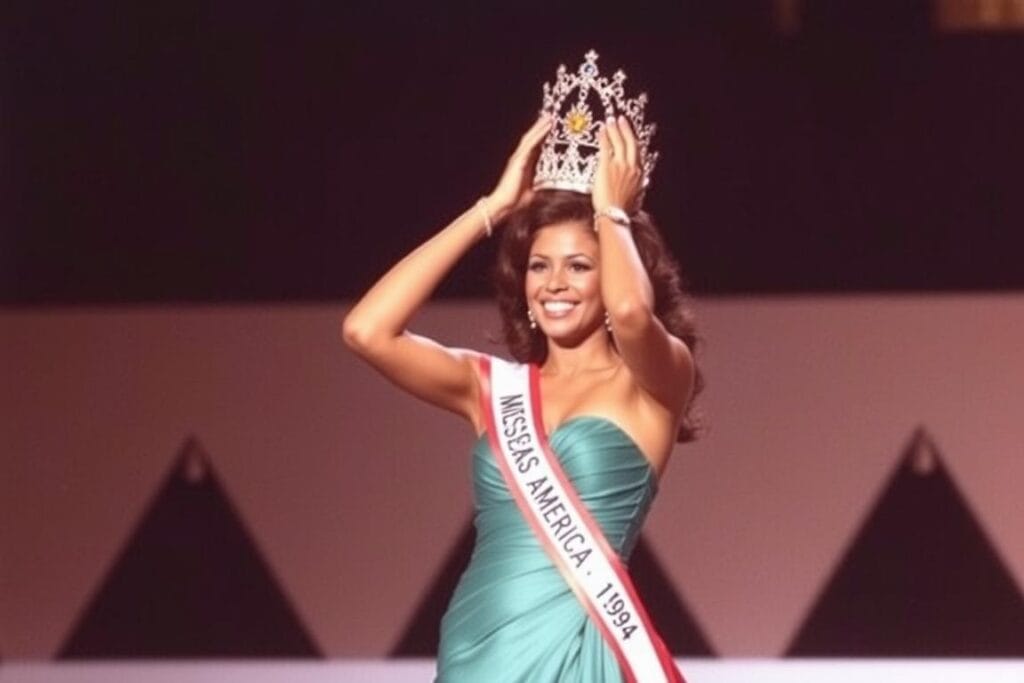 Vanessa Williams being crowned Miss America 1984 Vanessa Williams being crowned Miss America 1984