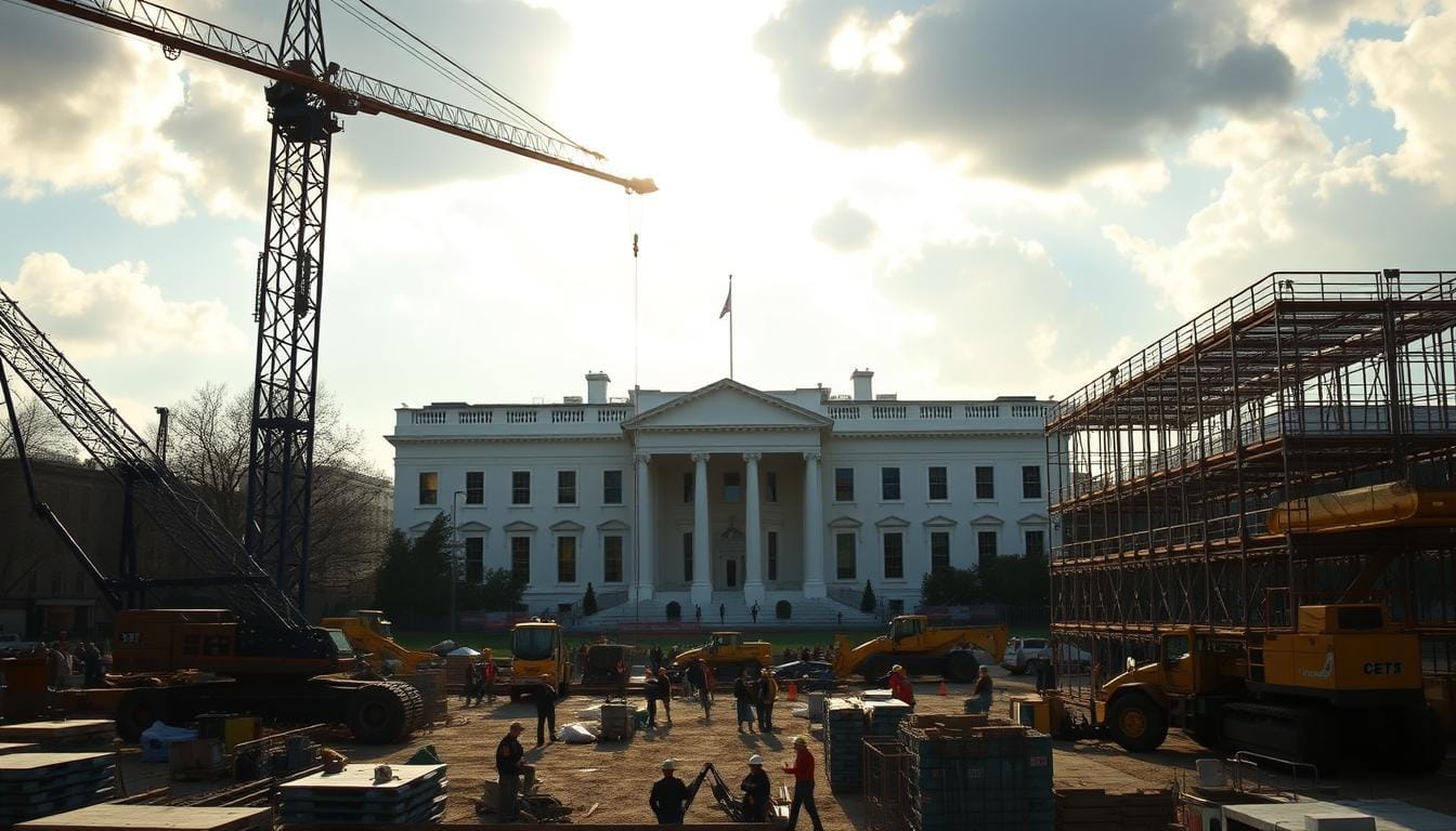 White House East Wing Construction On Trump s Ballroom Begins Network 