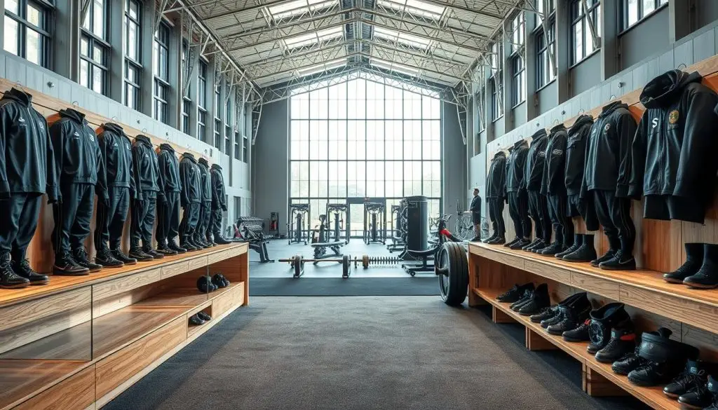 SS sporting equipment on display