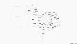 Texas House Map