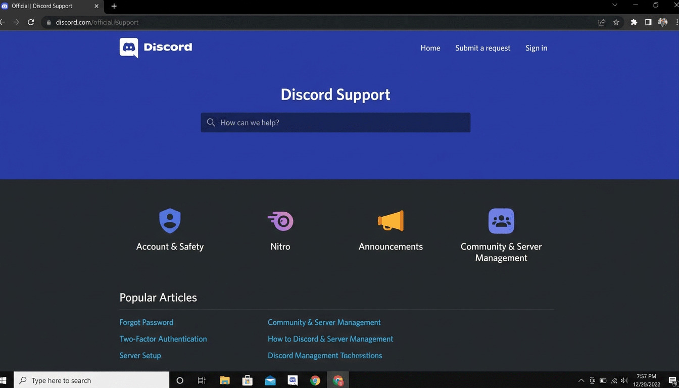 Discord Support Contact Discord Support