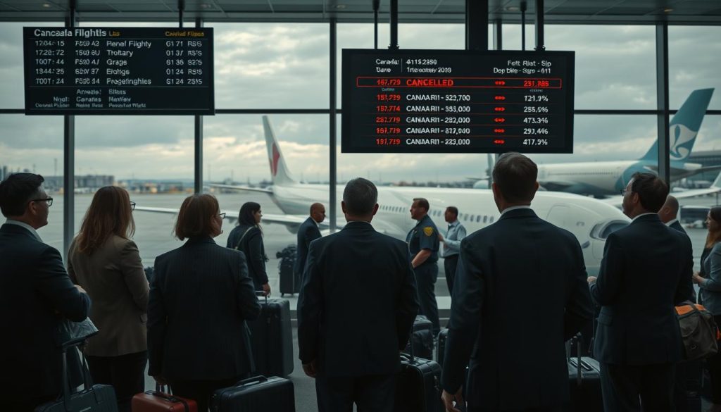 Canada Stops flights to U.S