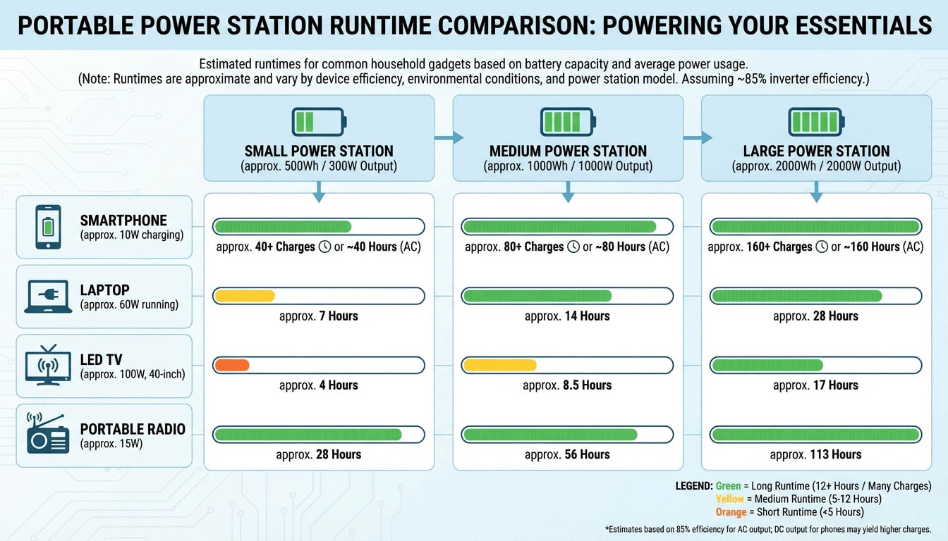 How Long Will a Portable Power Station Run Your Home?