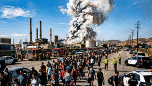Chemical leaks in Southern California spark panic as thousands flee