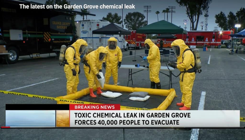 Chemical leaks in Southern California