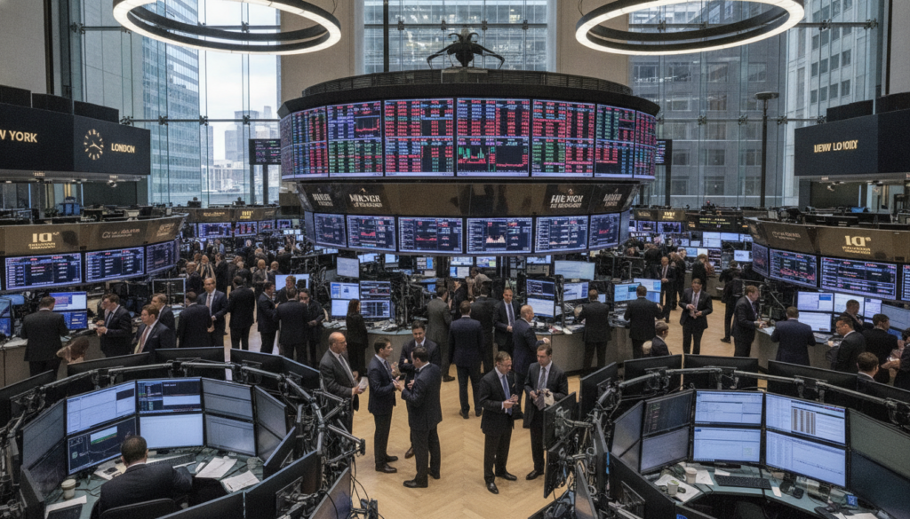 A dramatic scene depicting the concept of SpaceX financials in a sleek, modern office environment. In the foreground, a polished conference table is filled with digital displays showcasing financial charts and declining stock graphs, illustrating the turmoil. A professional figure in business attire, deeply focused, is analyzing the data on a tablet, embodying concern for the company's future. The middle ground features large glass windows with a view of a SpaceX launch pad, symbolizing ambition and technological prowess. In the background, a futuristic city skyline under a dusk sky casts a somber light, with shadows enhancing the mood of uncertainty. Soft, ambient lighting highlights the figures and displays, conveying a sense of seriousness and urgency. A dramatic scene depicting the concept of SpaceX financials in a sleek, modern office environment. In the foreground, a polished conference table is filled with digital displays showcasing financial charts and declining stock graphs, illustrating the turmoil. A professional figure in business attire, deeply focused, is analyzing the data on a tablet, embodying concern for the company's future. The middle ground features large glass windows with a view of a SpaceX launch pad, symbolizing ambition and technological prowess. In the background, a futuristic city skyline under a dusk sky casts a somber light, with shadows enhancing the mood of uncertainty. Soft, ambient lighting highlights the figures and displays, conveying a sense of seriousness and urgency.